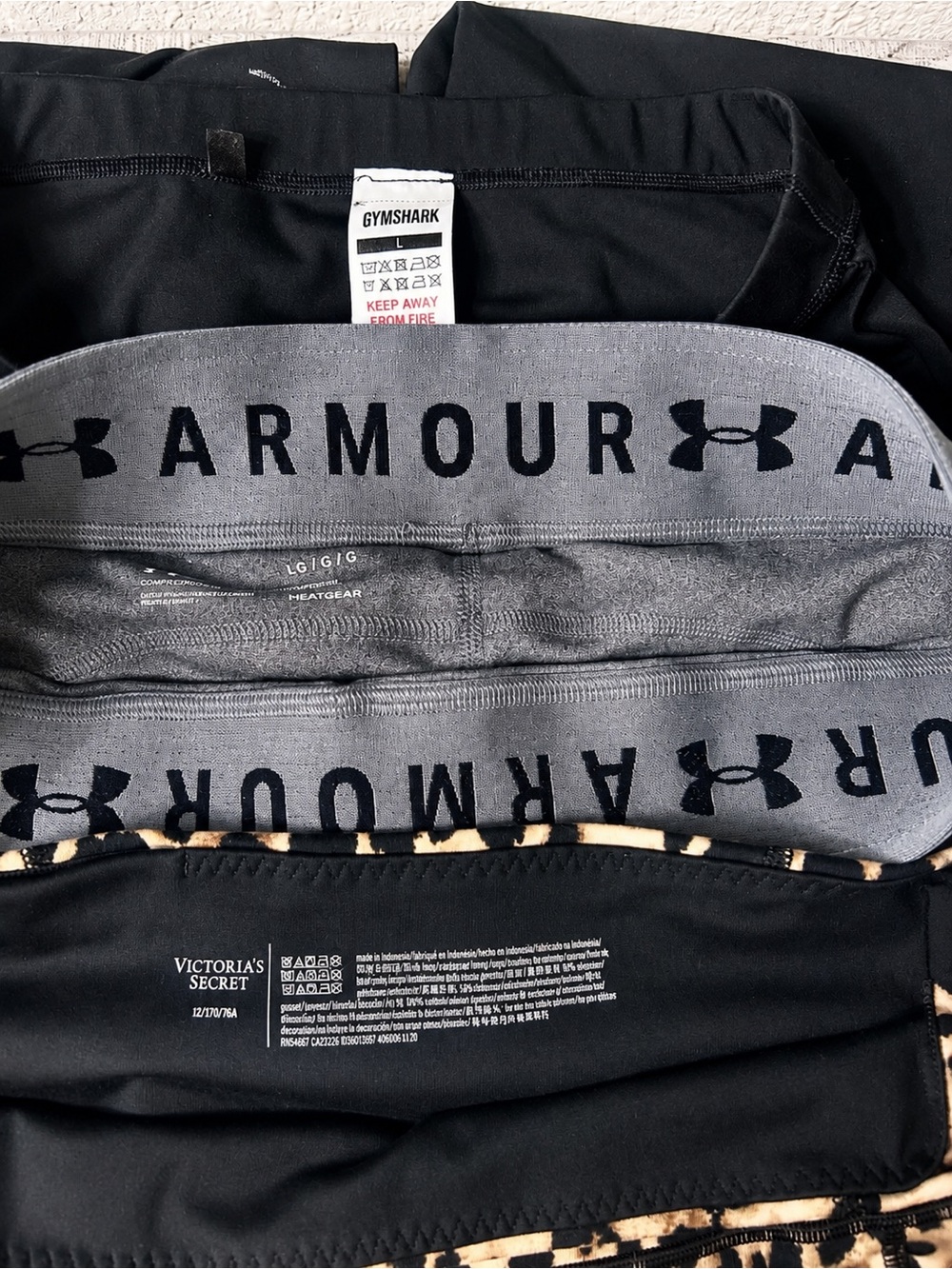 Gymshark + Under Armour + Victoria’s Secret Leggings Bundle Size L - Picture 2 of 6